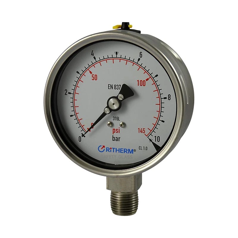 Лазерно зварений манометр з нержавіючої сталі